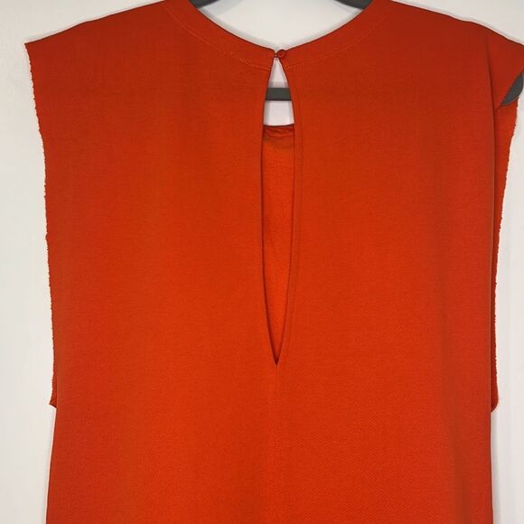Free People Orange Sleeveless Sweatshirt Terry Dress Small - Picture 6 of 9